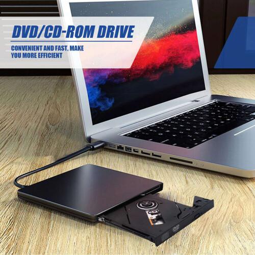 USB 2.0 Portable External Ultra Speed CD-ROM DVD Player Drive Support for Laptop PC Desktop 1