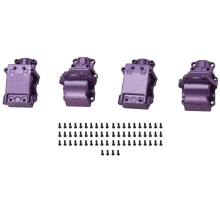 Metalowa OsłOna Skrzyni BiegóW Mechanizmu RóżNicowego do  144001 124019 124018 Rc Car Upgrade Parts Akcesoria, 2 Szt.