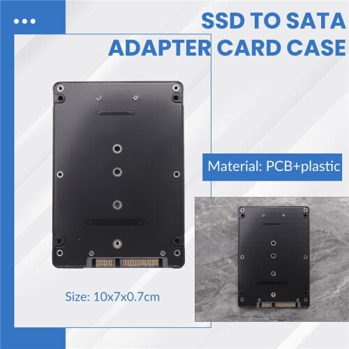 M.2 NGFF para SSD / MSATA  de 2,5 Polegadas para Caixa de Placa Adaptadora  (Chave B para Adaptador de PC M2 + M Desktop Socket NGFF) 1