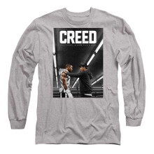 (M, Athletic Heather) Creed Unisex Adult Poster Long-Sleeved T-Shirt
