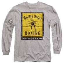 (XXL, Athletic Heather) Creed Unisex Adult Mighty Mick's Poster Long-Sleeved T-Shirt