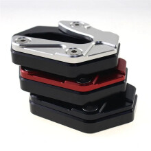 Motorcycle Kickstand Extension Plate Foot Side Stand Enlarge Pad for Augusta TV800 800SCS(Red)