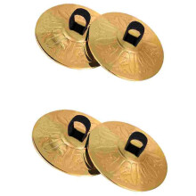 4pcs Copper Finger Cymbals Small Finger Cymbals Belly Dancing  Cymbals Musical Instrument Saucers