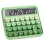 Desktop 12 Digit Cute Calculator, Mechanical  Design, Large LCD Display  Button Calculator,Gradient Green 1