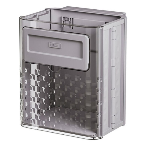 Kitchen Wall-Mounted Trash Can Foldable Hanging Household High-Value Trash Can Cabinet Hanging Trash Can,Gray