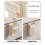 Kitchen Wall-Mounted Trash Can Foldable Hanging Household High-Value Trash Can Cabinet Hanging Trash Can,Gray 6
