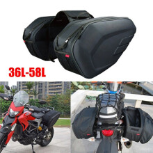 Bolsa de Tecido Oxford para Motocicleta À Prova D'Água para Assento Traseiro Traseiro 36L-58L Bolsa de Viagem Bolsa de Sela Bolsa para Capacete