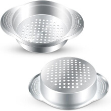 2 Pièces Passoire à Thon en Acier Inoxydable, Passoire à Nourriture, Passoire à Huile, Extracteur D'Huile, Presse à Thon en Métal