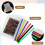 12pcs A5 Binder Pockets 6 Hole A5 Binder Inserts with 42 Adhesive Binder Tabs for 6 Ring Notebook Binders 3