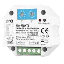Tuya WiFi Zigbee for DALI Converter Dimmer Controller 24V DIM CCT RGB RGBW RGB&CCT Strip Life APP Da-M(WT)