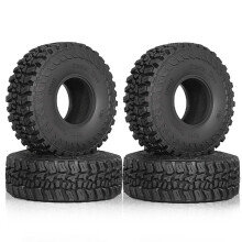 4pcs 120mm 1.9in Soft Rubber Tire Wheel Tyre for 1/10 RC Crawler Car Axial SCX10 Pro Capra TRX4 D90 Redcat Upgrade Parts