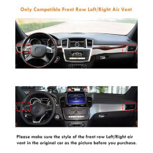 For Front Left Right Air Vent Tabs, Front Row Air Grille Tabs Clip for W166 Ml Gle Class X166 Gl Gls Class