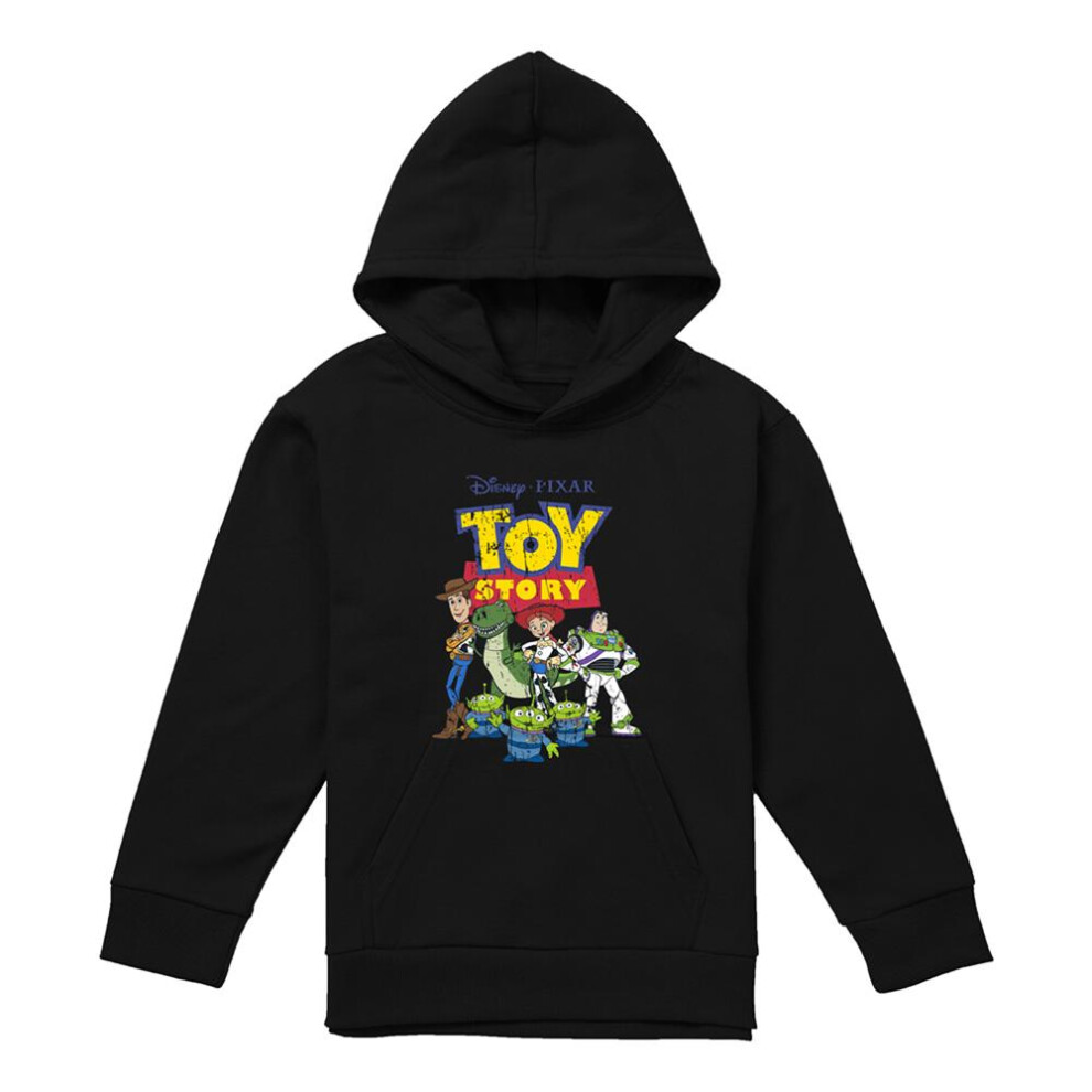 Toy Story (7-8 Years, Athletic Heather) Childrens/Kids Group Heather Hoodie Multicoloured