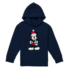 (12-13 Years, Navy) Disney Childrens/Kids Mickey Mouse Tartan Christmas Hoodie