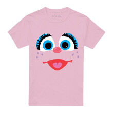 (XXL, Pink) Sesame Street Unisex Adult Abby Cadabby Sketch T-Shirt