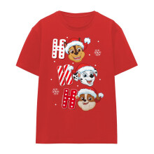 (M, Red) Paw Patrol Womens/Ladies Santa Hat Christmas T-Shirt