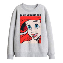 (7-8 Years, Athletic Heather) Disney Princess Childrens/Kids Mermaid Era Sweatshirt