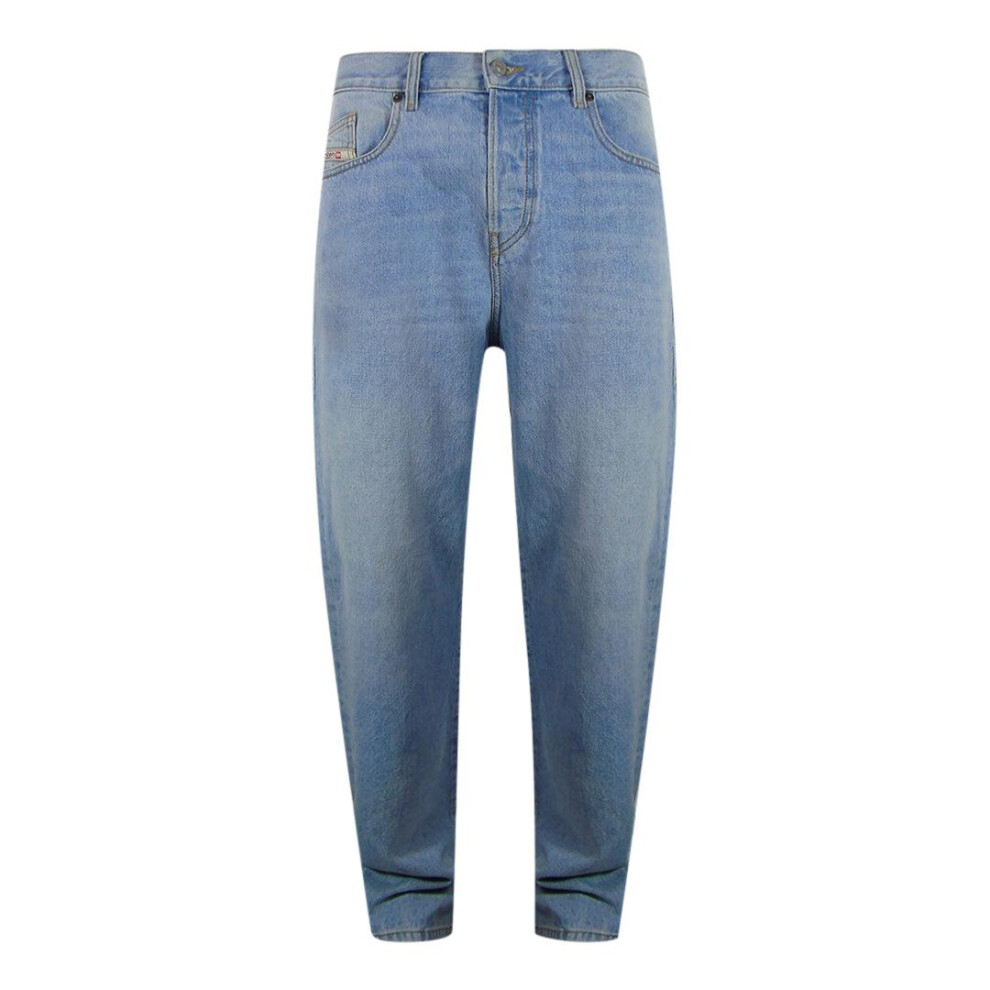 Diesel (30R, Light ) Mens D-Viker Jeans Blue