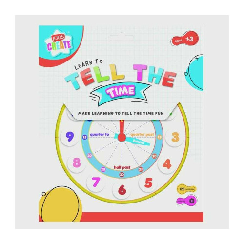 IG Design Learn To Tell The Time Clock Activity Book
