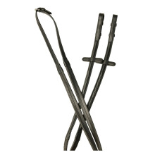 (54in, Dark Brown) Collegiate Comfitec Opulux Leather Raised Horse Reins
