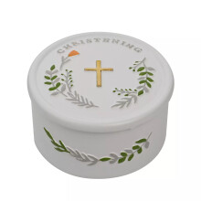 Celebrations Christening Resin Trinket Box