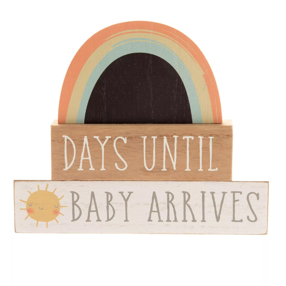 Celebrations Petit Cheri Countdown Days Until Baby Arrives Plaque