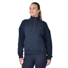 (12 UK, Navy) Dublin Womens/Ladies Quarter Zip Fleece Top