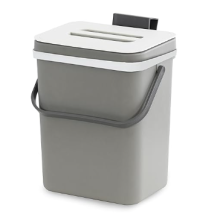 Wall-Mounted Waste Bin with Lid Kitchen Cabinet Hanging Trash/Rubbish