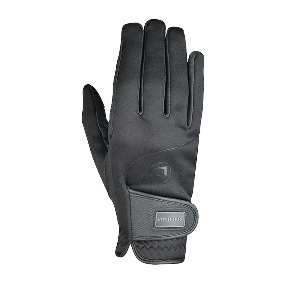 Dublin (9, Black) Unisex Adult Soft Everyday Riding Gloves