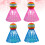 4 Teiliges Federball Badminton Set Glänzend 10