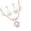 2Sets Damen Schmuckset Rosenvergoldeter Ohrringe 2