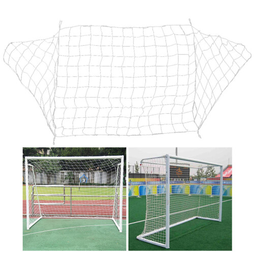 Fußballtornetz Weiß Flexibel Leicht Tragbar Training 1