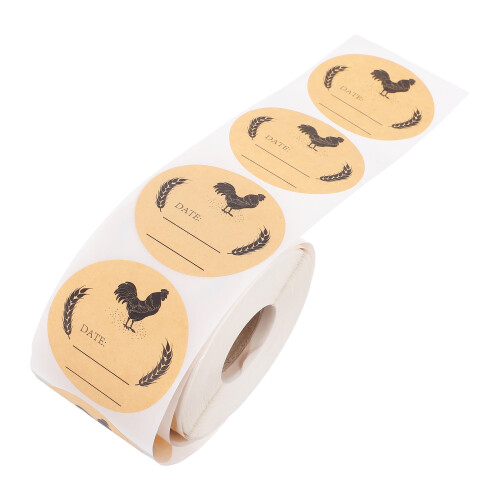 2 Runde -Kraftpapier-Etiketten Für Eier Und Einmachen 2