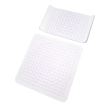 2Stk Acryl Clay Board Mit Raster, U-Förmige Pressplatte, Transparent