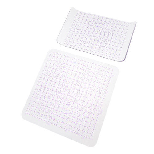 2Stk Acryl Clay Board Mit Raster, U-Förmige Pressplatte, Transparent