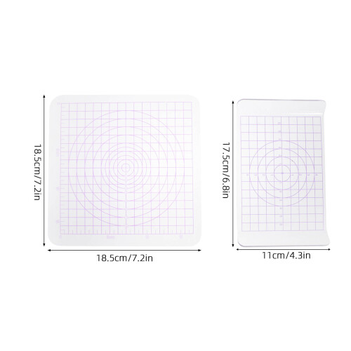 2Stk Acryl Clay Board Mit Raster, U-Förmige Pressplatte, Transparent 1