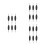 18Pcs Double Head Fingerboard Screwdrivers Multi Color Mini Skate Tool 8