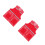 2Stk Rote High-Visibility-Weste Robustem Netzmaterial Mit Taschen 9