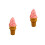 2Stk Fake Eiscreme Deko Pink PVC Imitation Eis Display Modell 5