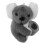 5Stk Koala Plüsch Snap Armbänder Auto Grau Kinder 3