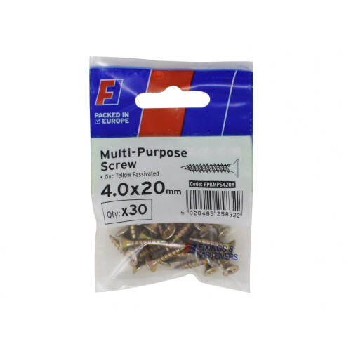 Forgefix Forgefix Multi-purpose Screws, Pozi, Csk, Zyp, Forgepack