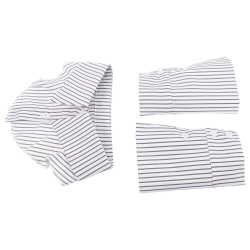 1Set Damen Berufs Halbfalscher Kragen Polyester Abnehmbar Mehrfarbig