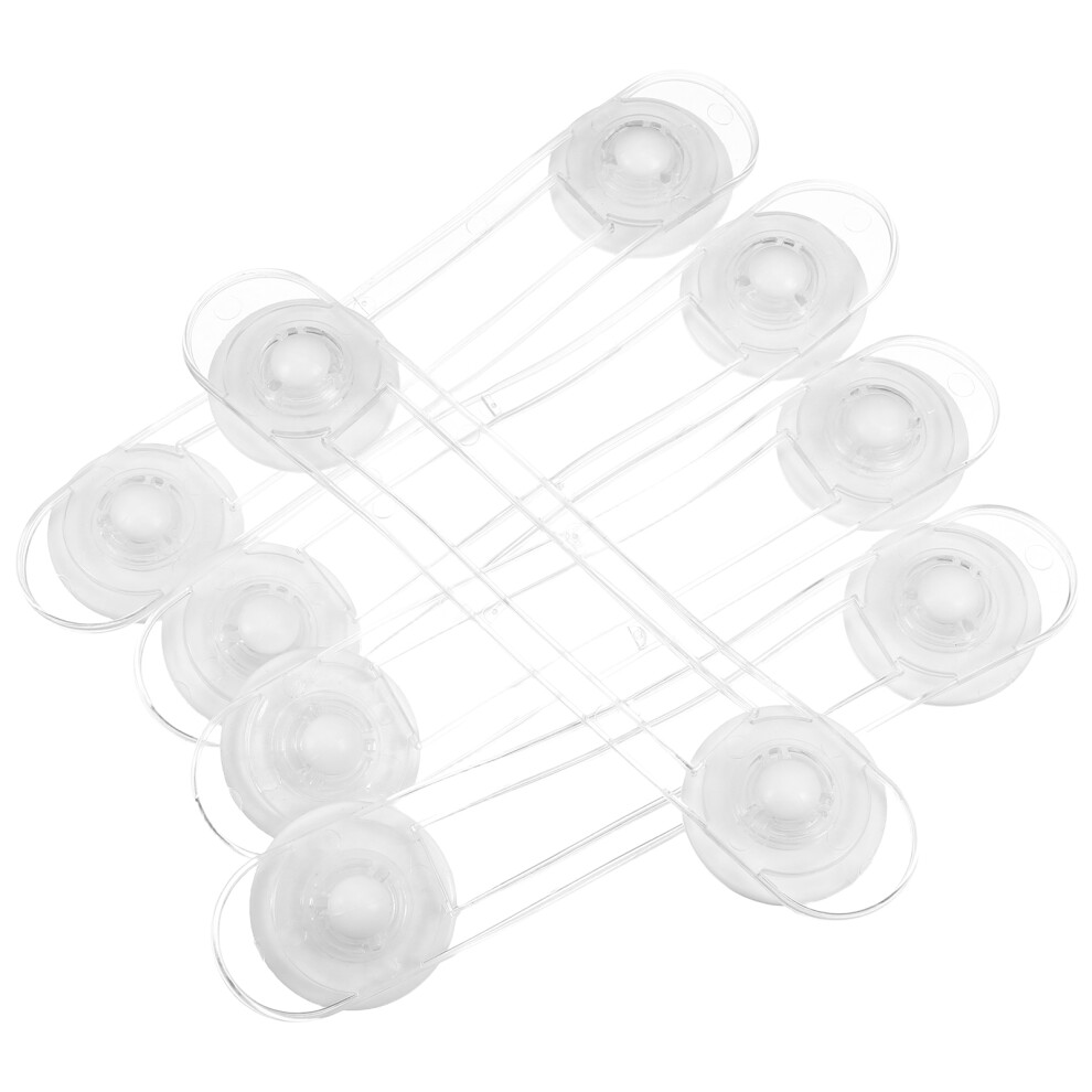 60Pcs Transparent Kitchen Cabinet Locks Abs Childproof Drawer Locks Iplusmile