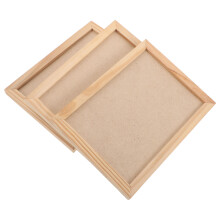 6Stk Unfertige Holzrahmen Khaki Zum Bemalen Fotos DIY Kinder Bastelset