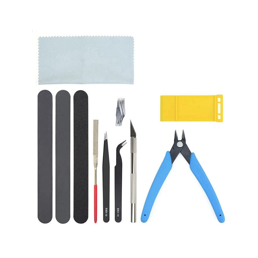 10Pcs Model Tools Set Hobby Building Tools Kit For 3D Model Assembling, Building And Repairing 6032770327296