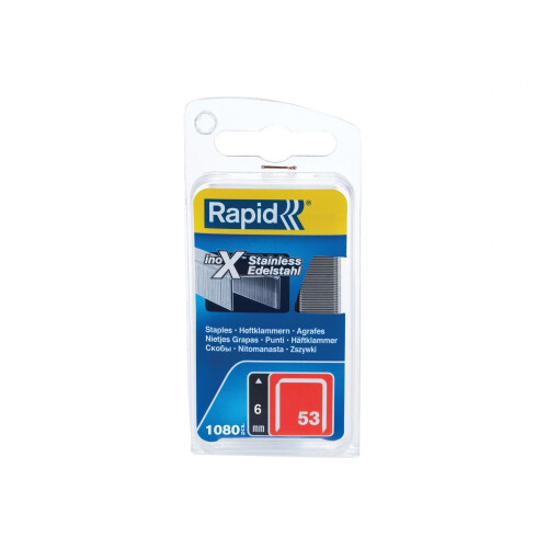 Rapid Rapid 53 Series Stainless Steel Fine Wire Staples