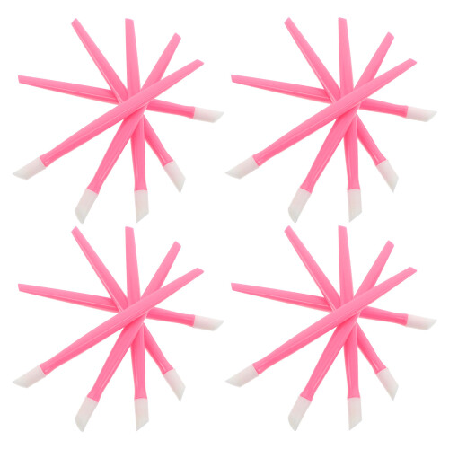 500Stk Nagelkunst Picker Stift Pink Maniküre Tool Kunststoff 2