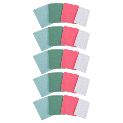 100Sheets Multifunctional Nail Buffer Blocks Sandpaper Assorted Colors