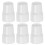 6Stk Weiße PVC Winkelventil Abdeckung Einfache Montage Bad Accessoire 6