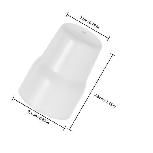 6Stk Weiße PVC Winkelventil Abdeckung Einfache Montage Bad Accessoire 1